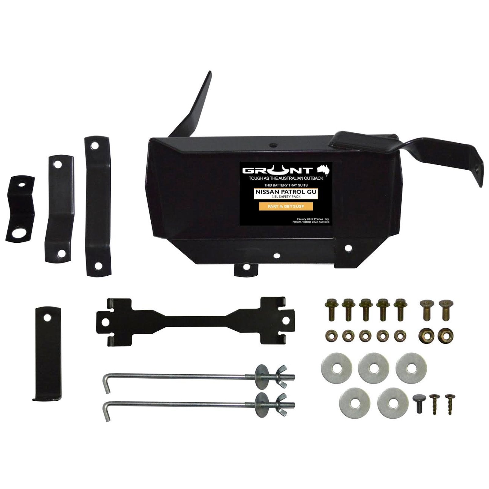 Grunt 4x4 Dual battery tray for Nissan Patrol GU TB45E 4.5 TB48DE 4.8