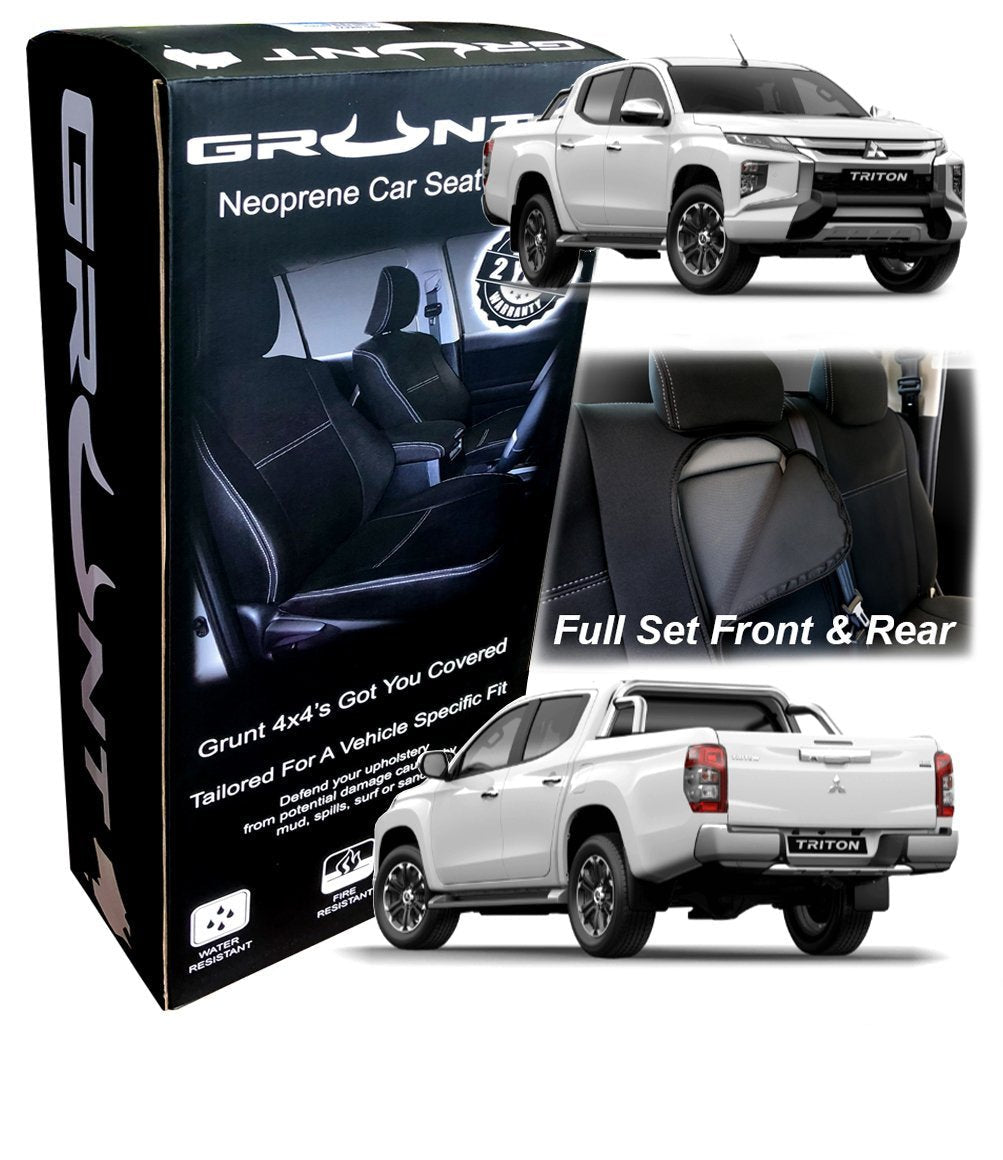 Neoprene seat covers mitsubishi triton hotsell