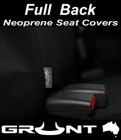 Grunt 4x4 neoprene rear seat covers for Nissan Navara NP300 10/2017 onward