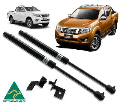 Grunt 4x4 bonnet gas strut conversion kit for Nissan Navara D23 NP300 2014-2020