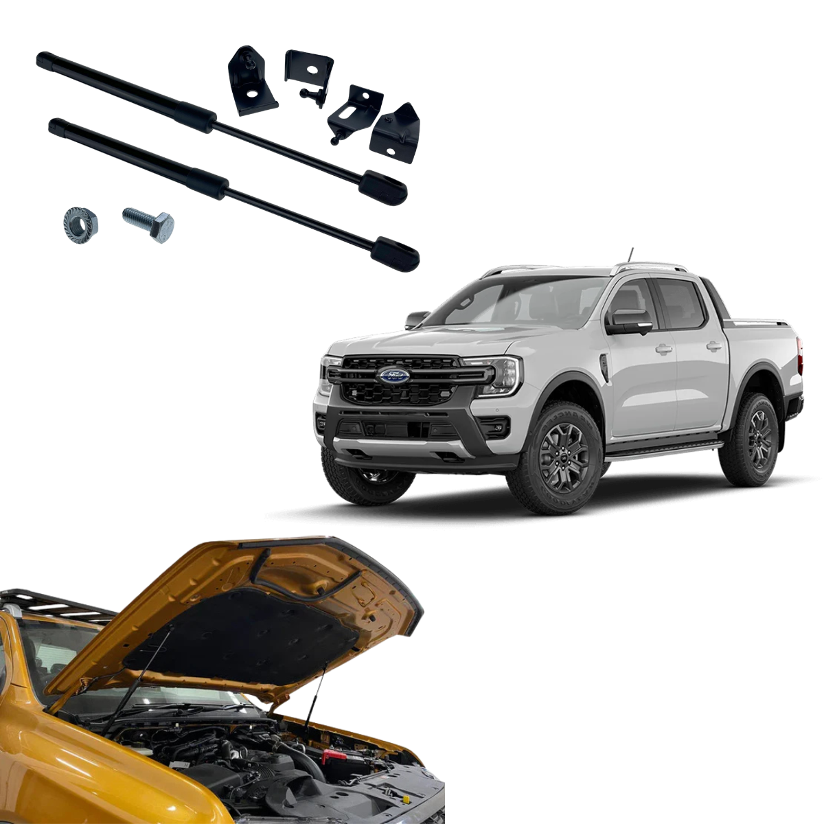 Ford Next Gen Ranger 2022-2025 Bonnet Struts.