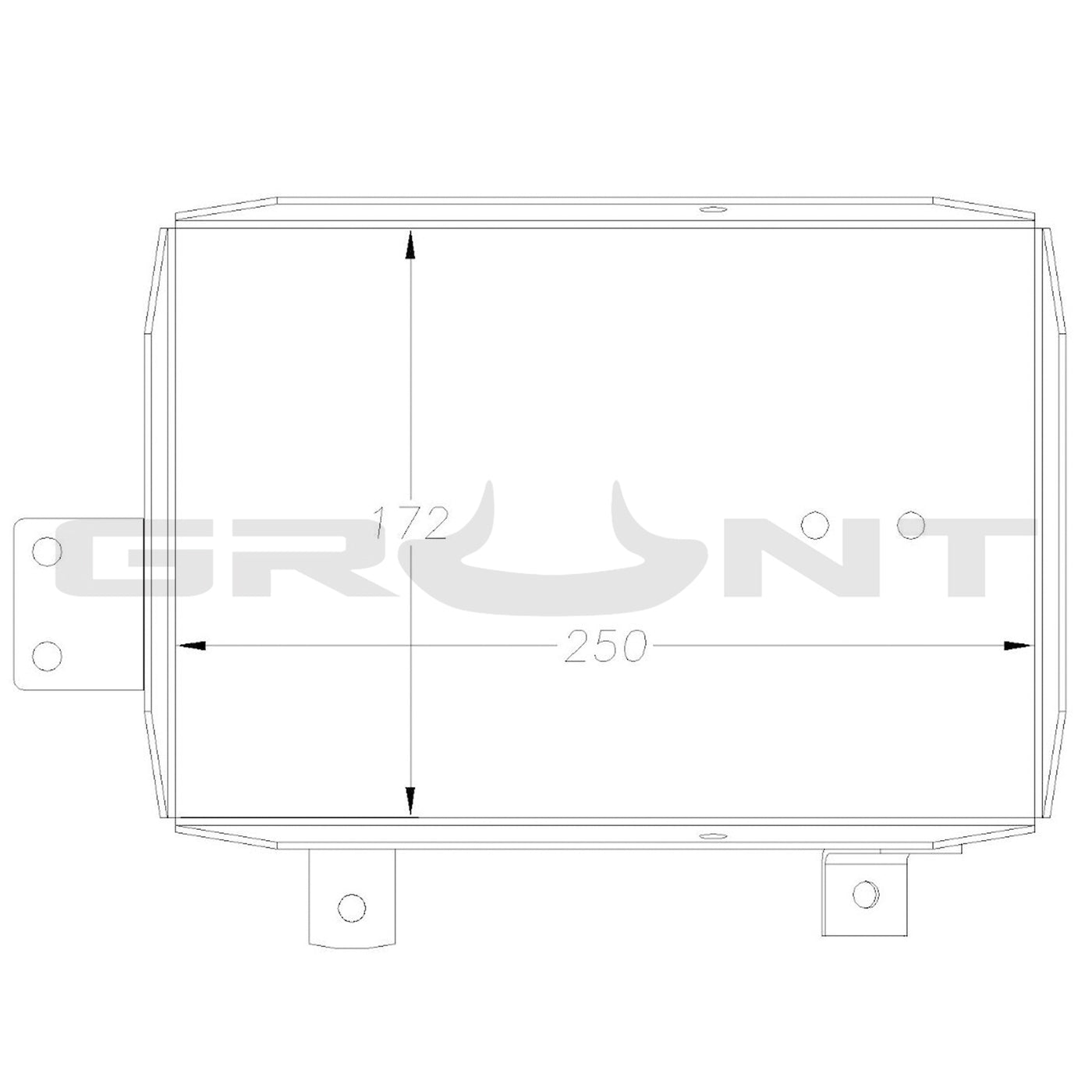 Grunt 4x4 dual battery tray for Isuzu D-Max & MU-X 2012-2020 3.0 4JJ diesel GBTDMAX