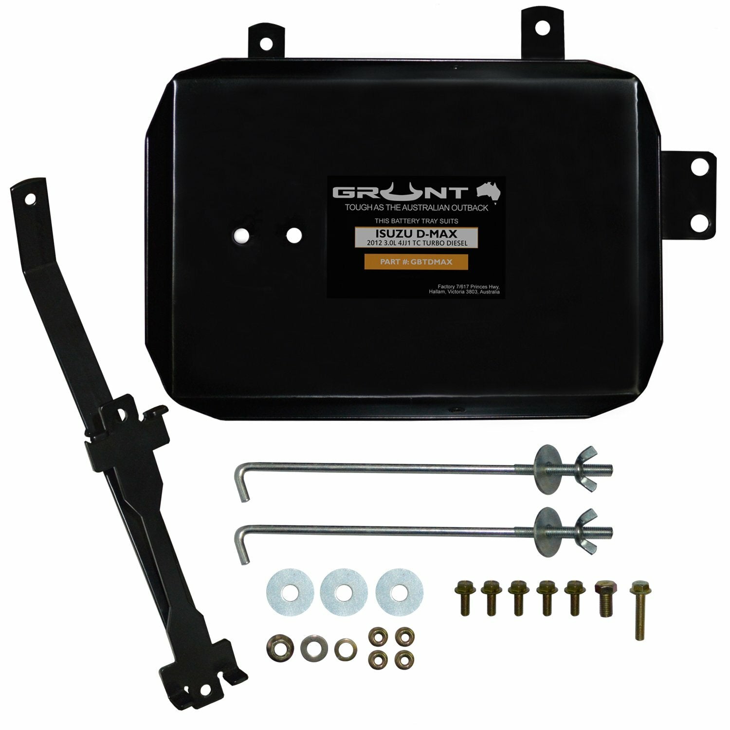 Mux Rear Battery Grunt 4x4 dual battery tray for Isuzu D-Max & MU-X 2012-2020 3.0 4JJ d