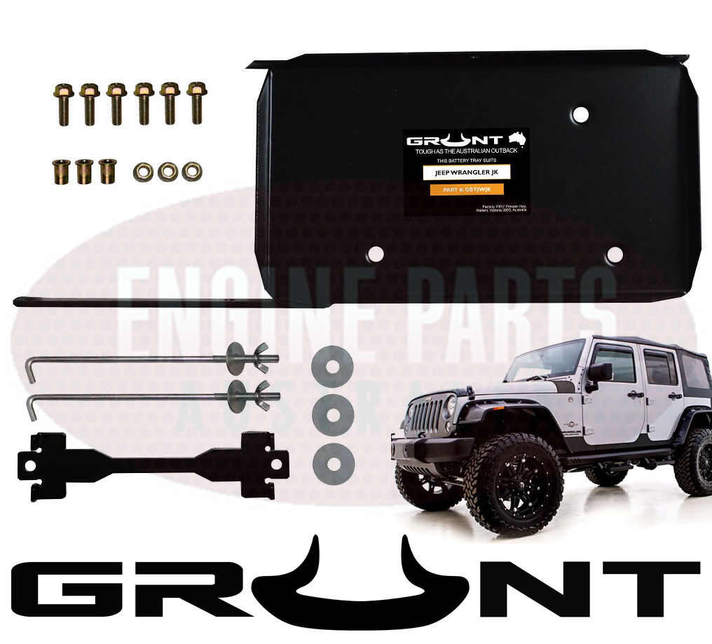 Grunt 4x4 Dual battery tray Jeep Wrangler JK Unlimited 4-door 2007-2019
