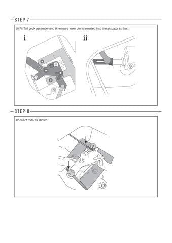 Grunt 4x4 Tailgate Central Locking Kit for Isuzu D-Max 2016-2019