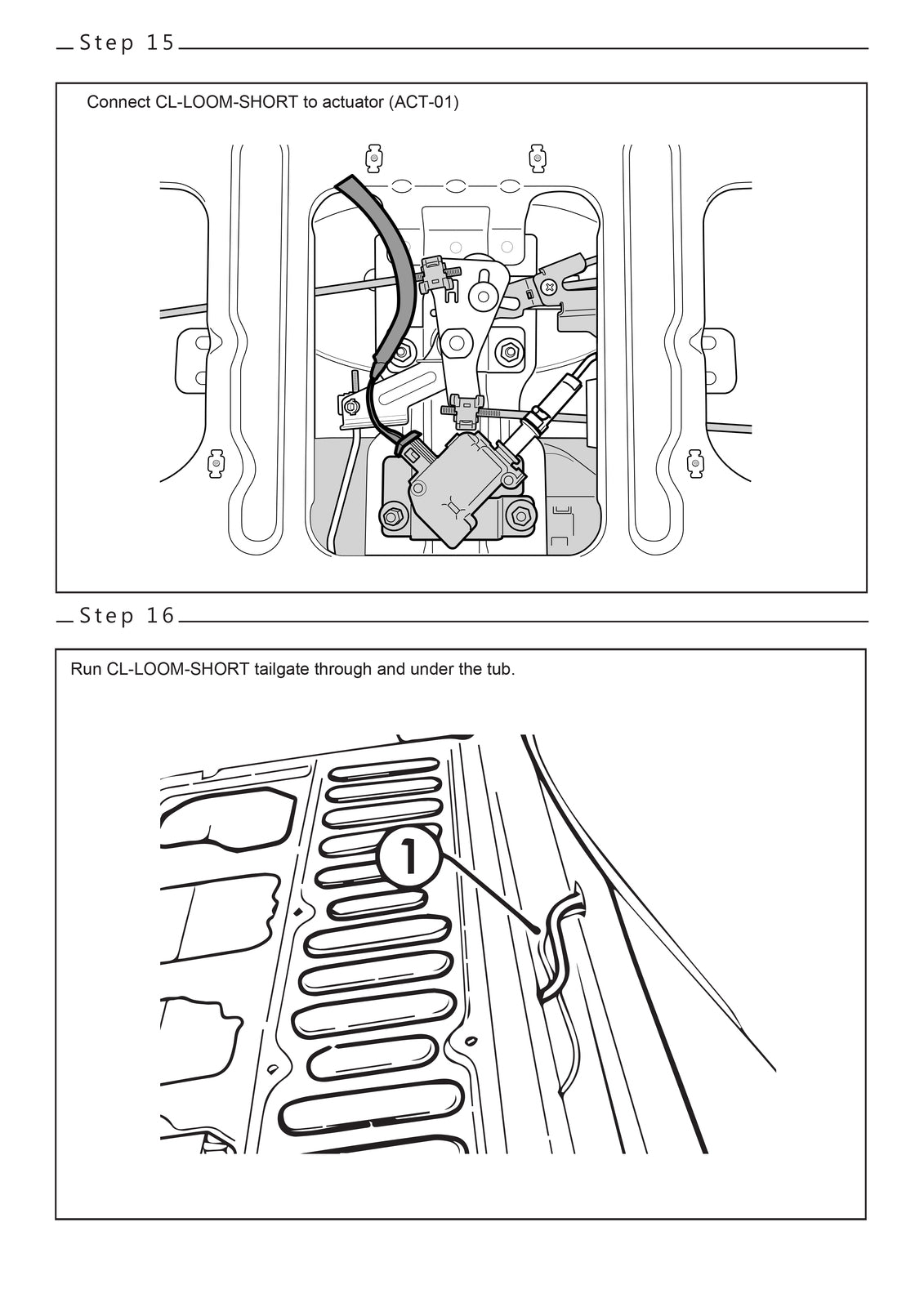 Grunt 4x4 Tailgate Central Locking Kit for Ford Next Gen Ranger P703