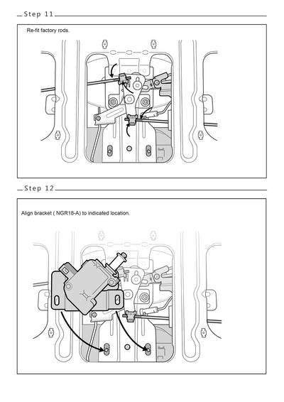 Grunt 4x4 Tailgate Central Locking Kit for Volkswagen Amarok 2023-2025