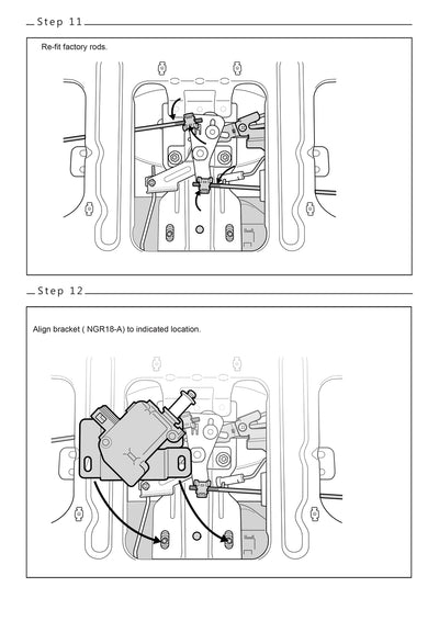 Grunt 4x4 Tailgate Central Locking Kit for Volkswagen Amarok 2023-2024