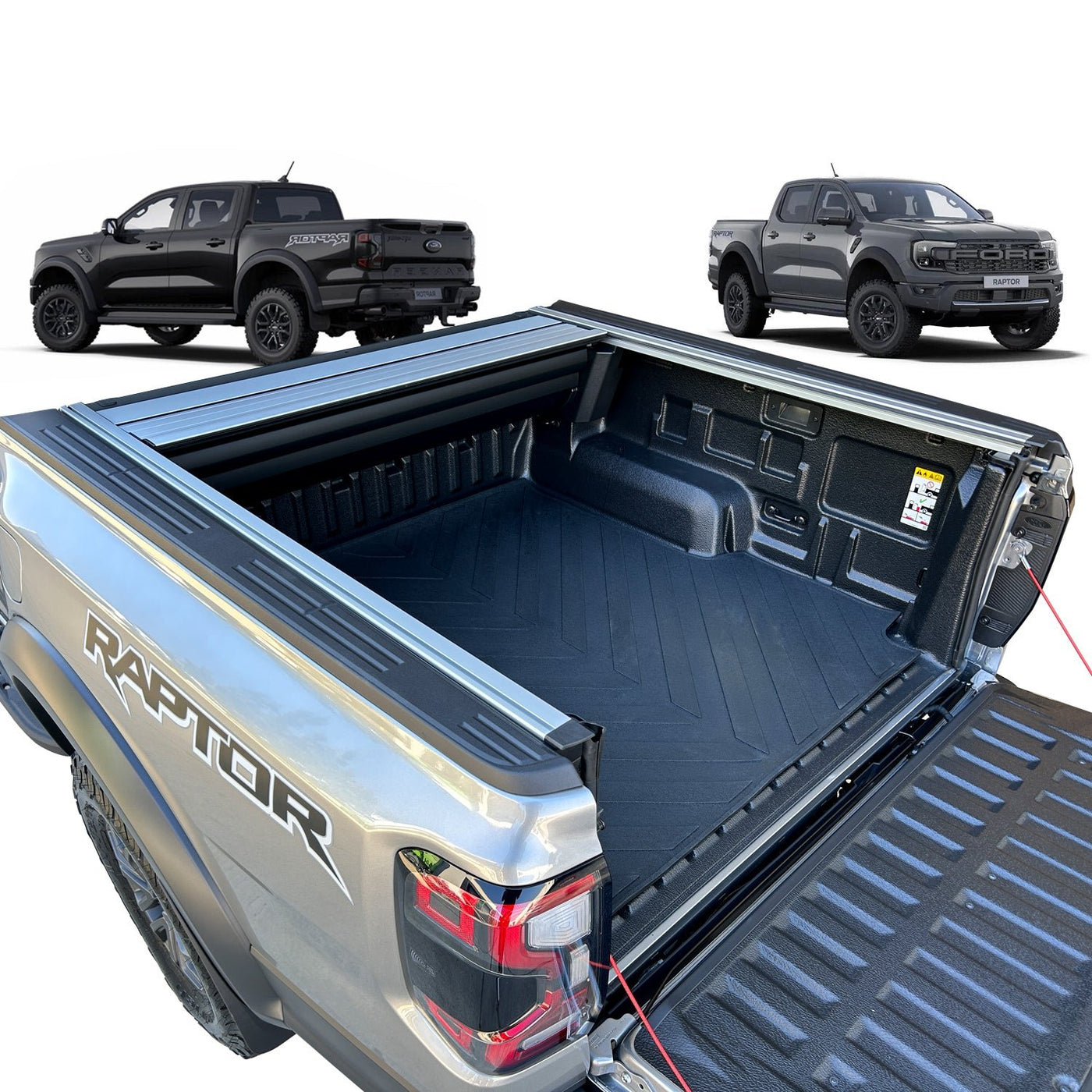 Grunt 4x4 Heavy Duty Moulded Rubber Ute Cargo Mat Next Gen Ford Ranger Raptor With Tub Liner