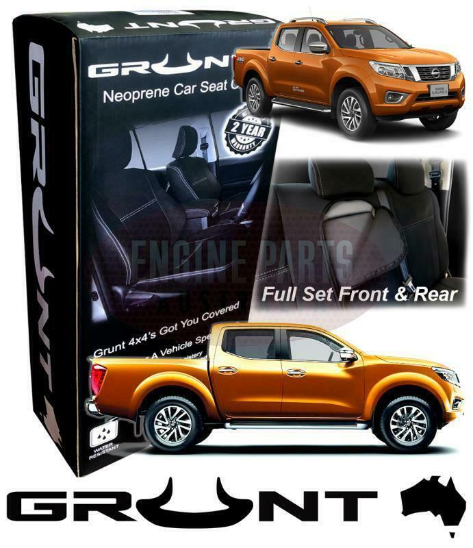 Grunt 4x4 neoprene rear seat covers for Nissan Navara NP300 10/2017 onward