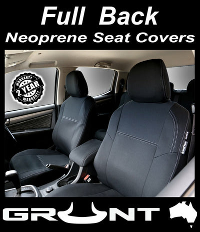 Grunt 4x4 neoprene car rear seat covers for Ford Ranger Raptor 09/2018 to 2021