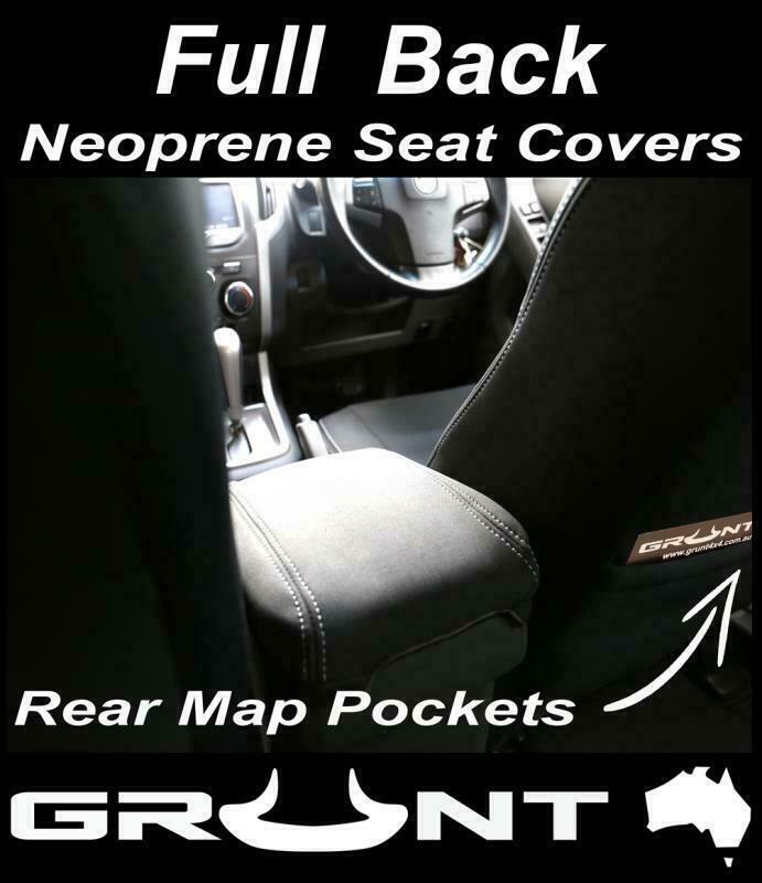 Toyota Hilux neoprene car seat covers 2015-2019 Optional Front, Rear, Front & Rear FRONT&REAR