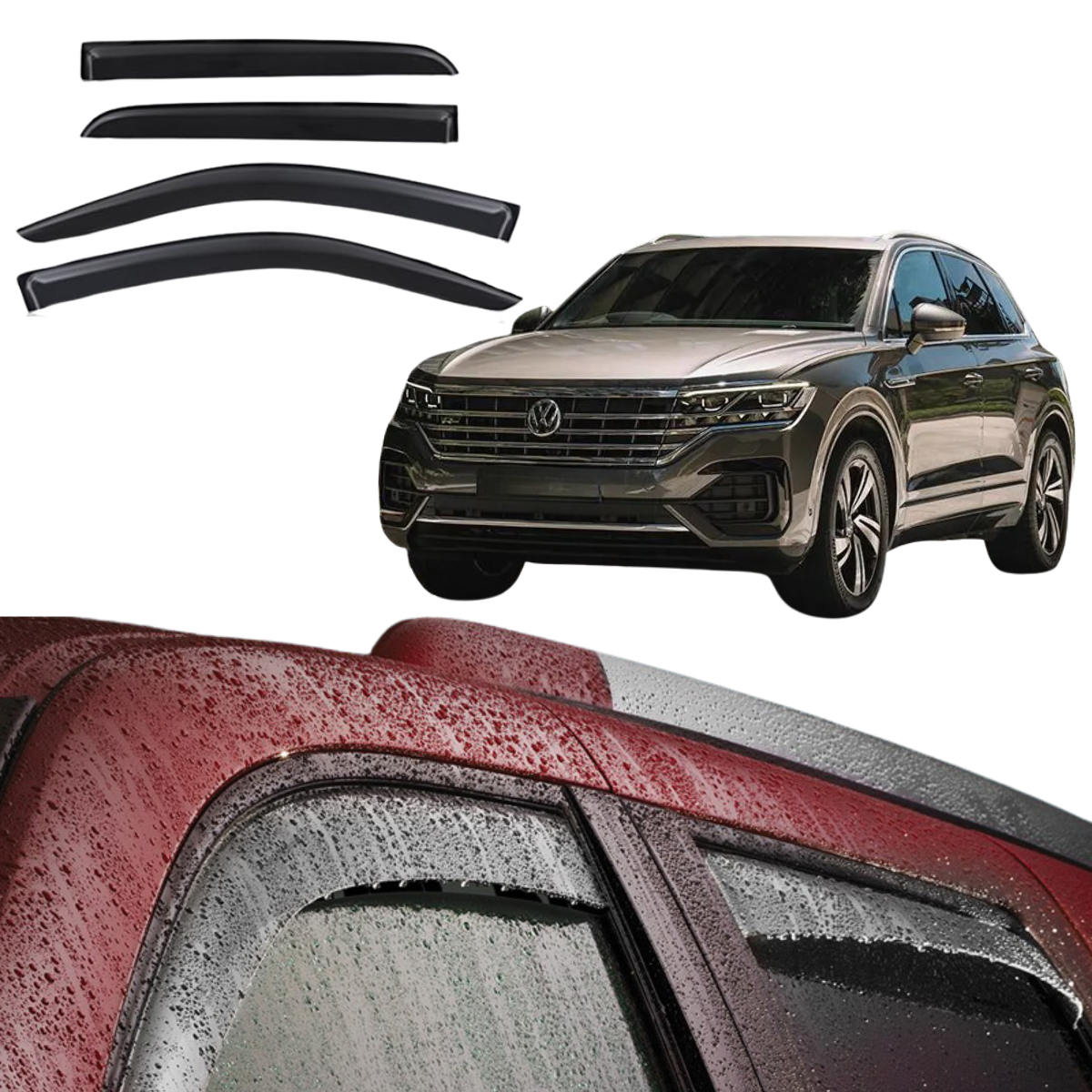 Grunt 4x4 Window Visor Weather Sheild for Volkswagen Toureg CP 2020 +