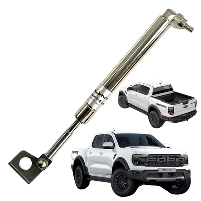 Grunt 4x4 Tailgate Stainless Steel Easy Down Strut System for Ford Next-Gen Ranger Raptor 2022-2025 GDS-FR02RAPTORSS