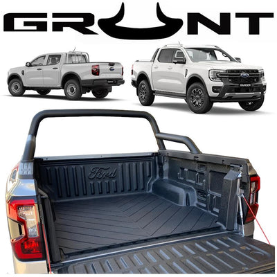 Grunt 4x4 Heavy Duty Moulded Rubber Ute Cargo Mat Suit Next Gen Ford Ranger With Tub Liner