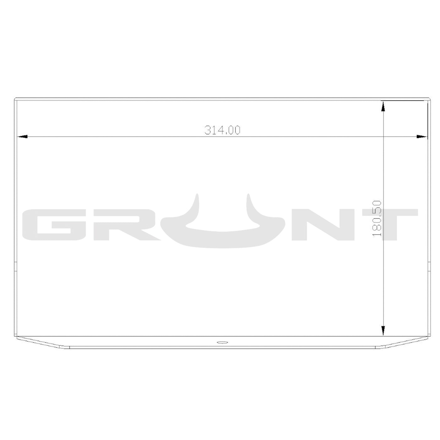 Grunt 4x4 dual battery tray for Ford Ranger PX PX2 2011-2019 2.2 3.2 tray-back GBTFR2
