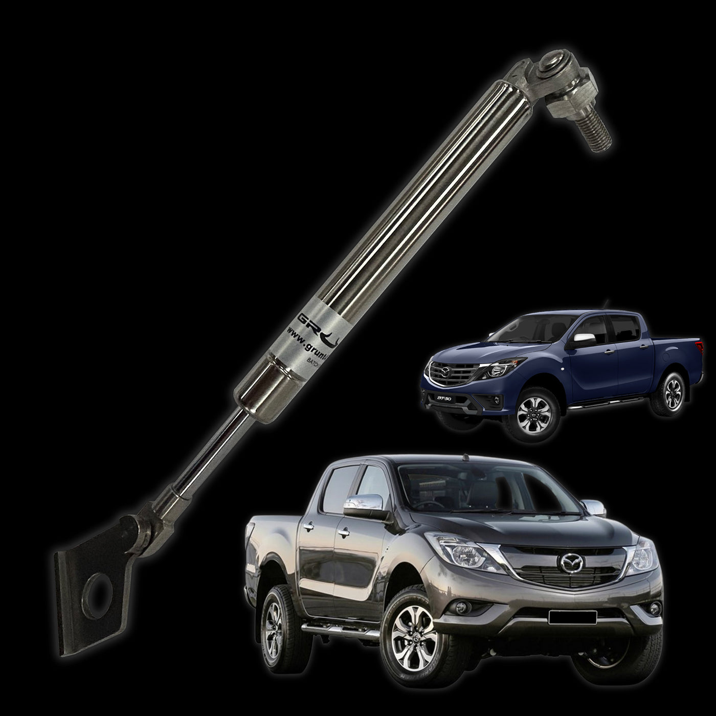 Mazda BT-50 2012-2020 tailgate strut assist system stainless steel