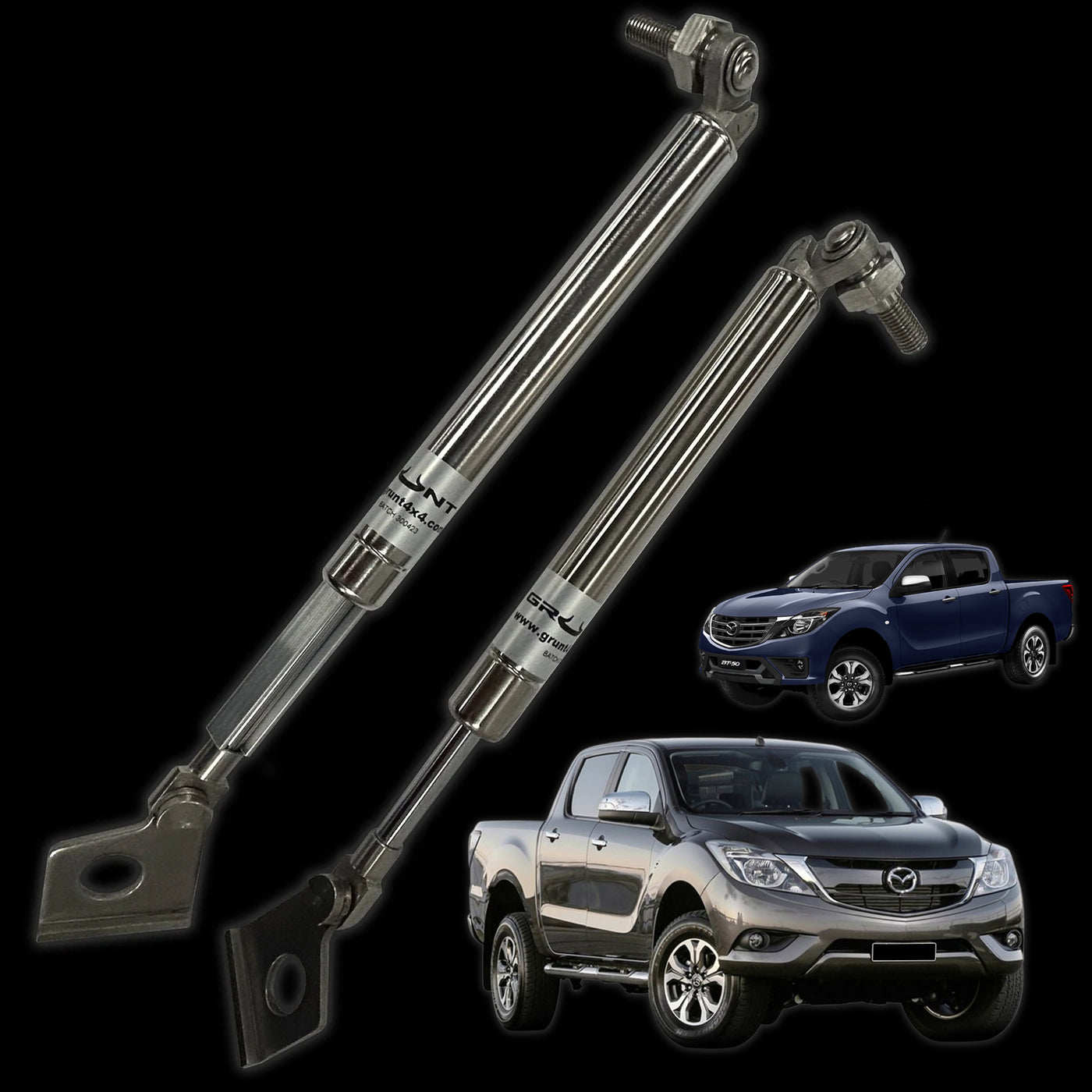 Mazda BT-50 2012-2020 tailgate strut assist system stainless steel