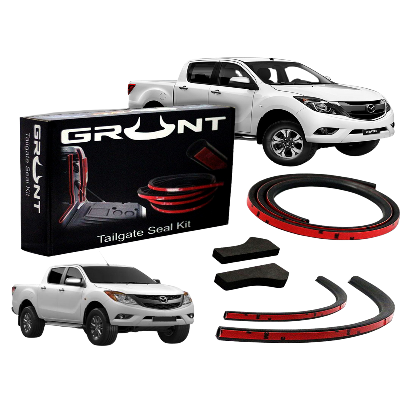 Grunt 4x4 Mazda BT-50 2011-2019 tailgate seal kit vehicles fitted with tub liner