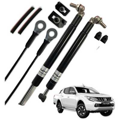 Mitsubishi Triton MQ 2015-2019 tailgate strut assist system
