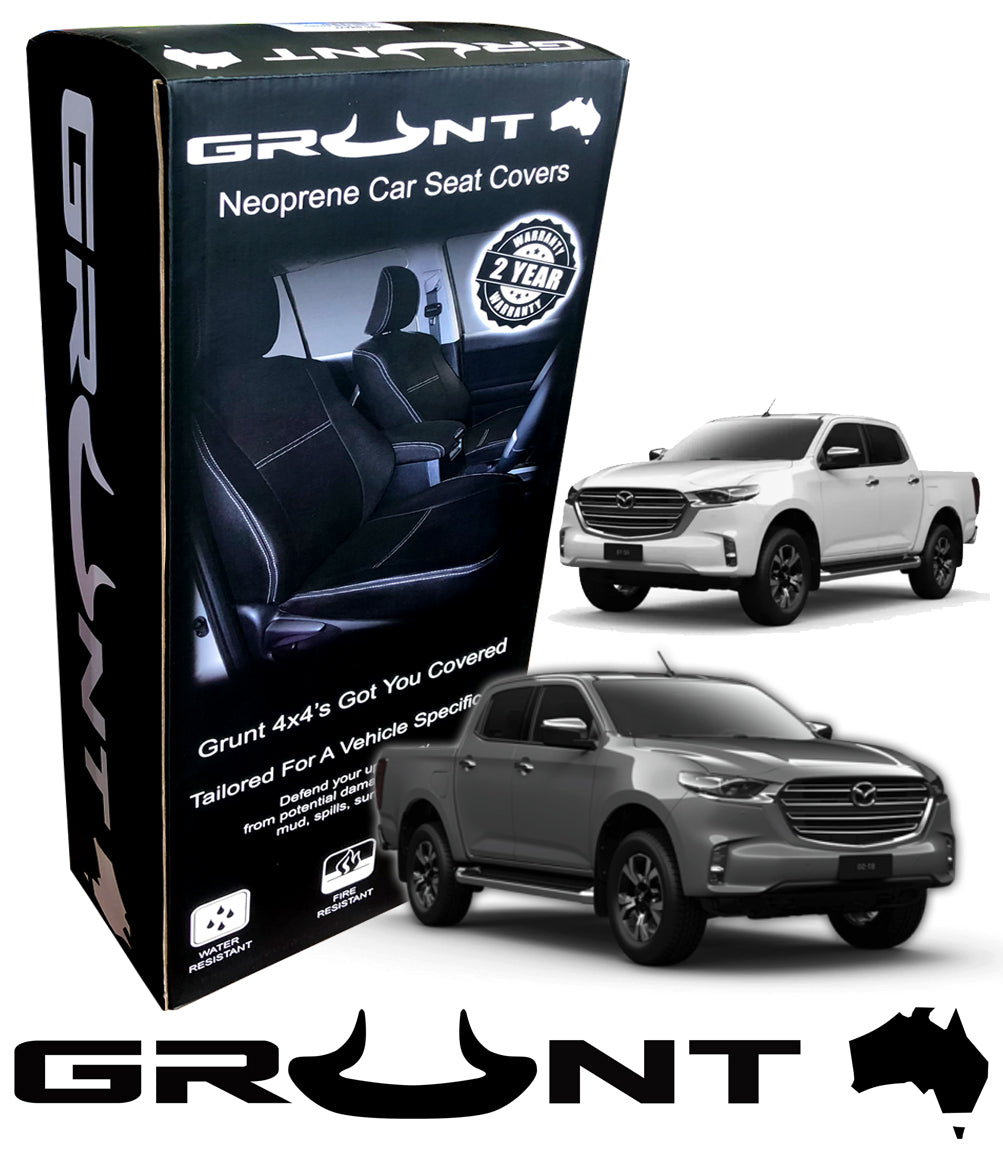 Mazda BT-50 PX2 neoprene car seat covers 07/2020 - Current Optional Front, Rear, Front & Rear FRONT&REAR