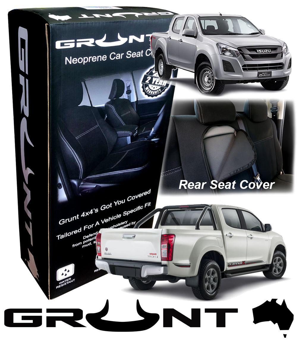 Isuzu D-Max neoprene car seat covers 2012-2020 Optional Front, Rear, Front & Rear