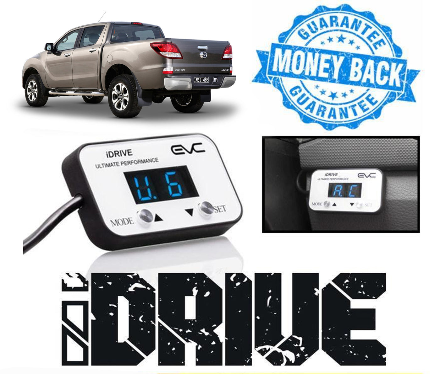 iDrive Wind Booster Throttle Controller Mazda BT50 BT-50 2012-2019