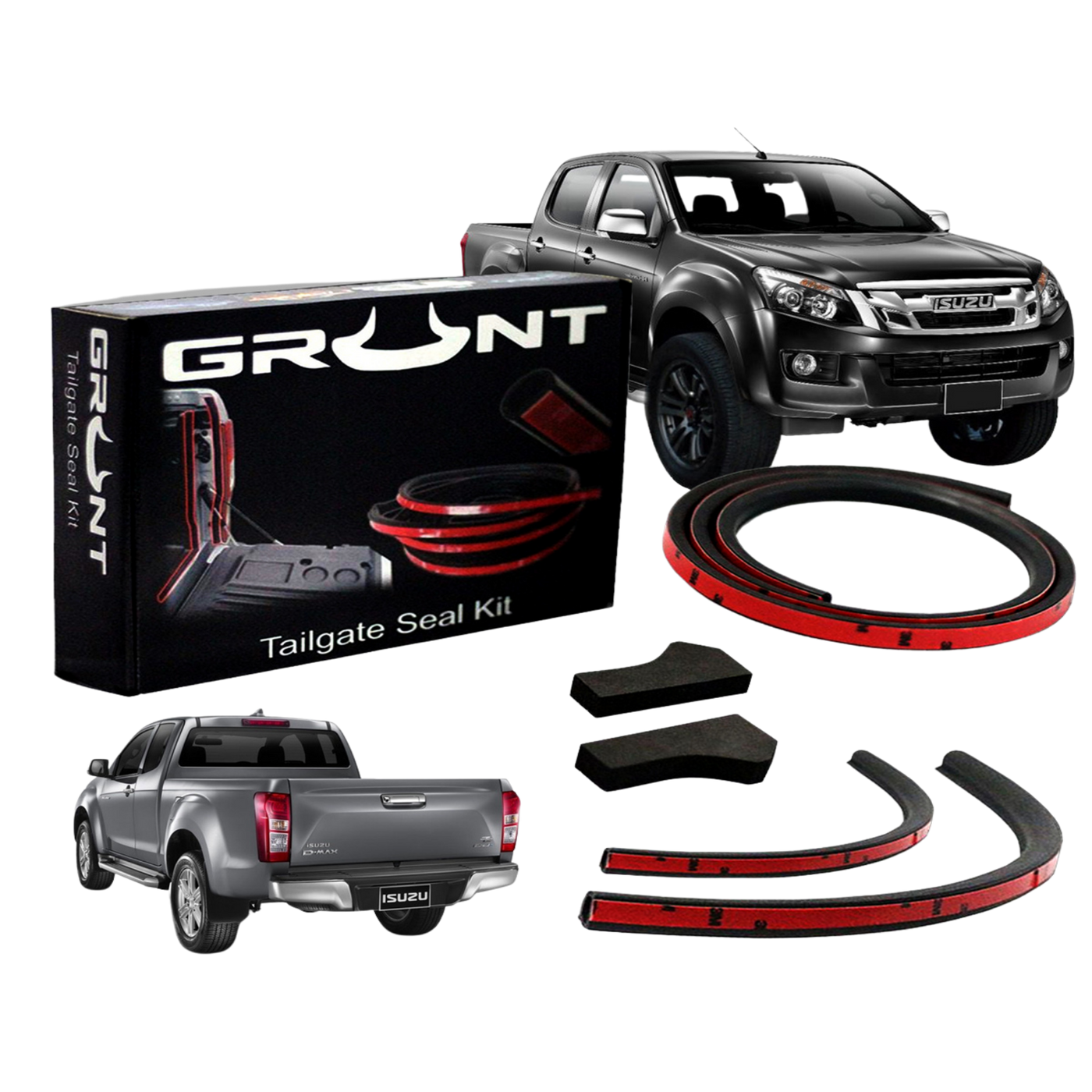 Grunt 4x4 tailgate seal kit for Isuzu D-Max 2012-2019 GTG-DMAX